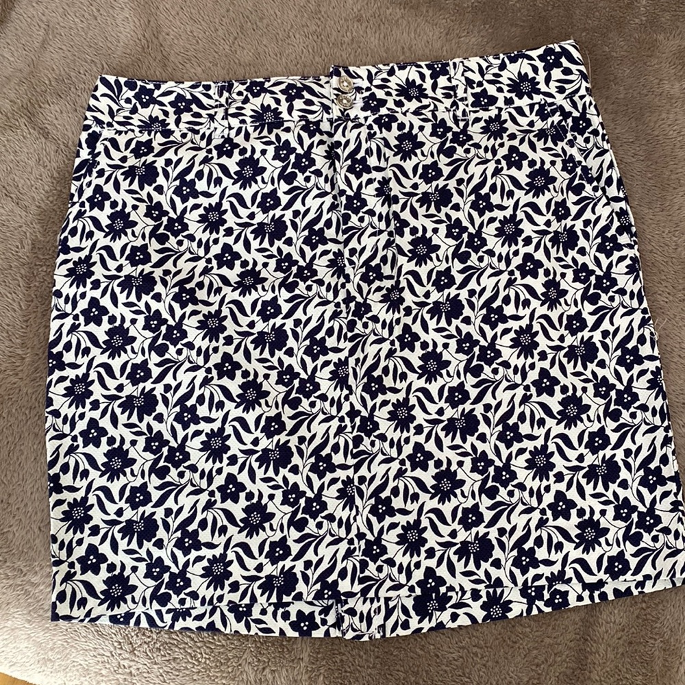 Chaps Floral Skirt NWOT